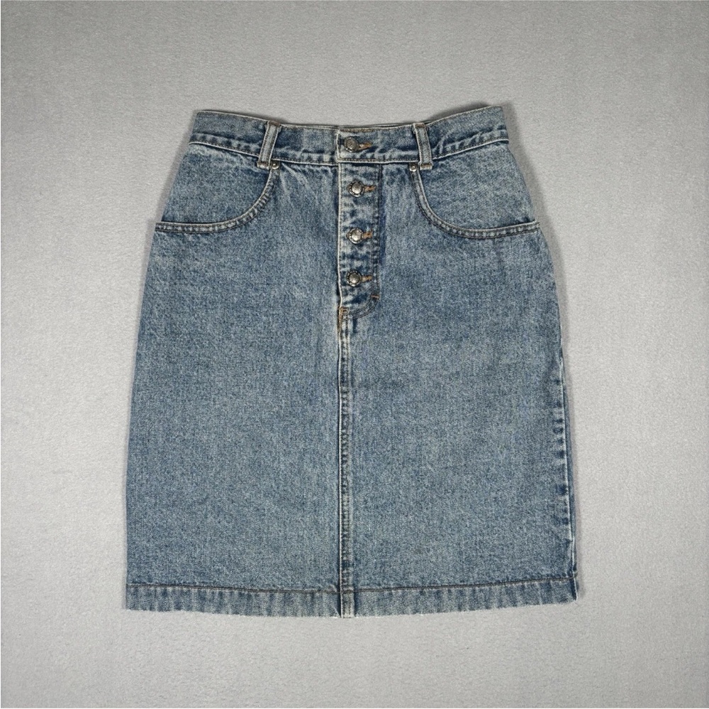 Lawman Group International Jean Skirt Women’s 26 Blue Button Fly Western Denim